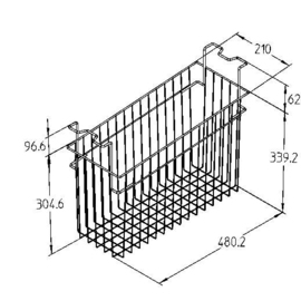 Drahtkorb A 210 mm, für Verkaufstruhen EFI 14-56 Produktbild