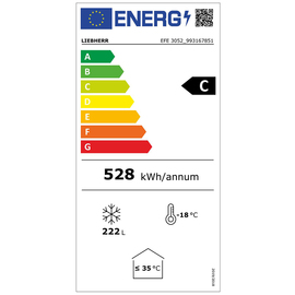 Verkaufstruhe EFE 3052 weiß 529 kWh/Jahr Produktbild 3 S