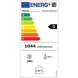 Verkaufstruhe EFE 5152 weiß 1044 kWh/Jahr Produktbild 1 L