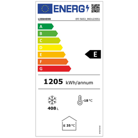 Impuls-Verkaufstruhe EFI 5653 558 ltr weiß | Glasschiebedeckel Produktbild 1 S