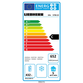 Kühlgerät GKv 5790-21 583 ltr | Umluftkühlung | Türanschlag rechts Produktbild 1 L