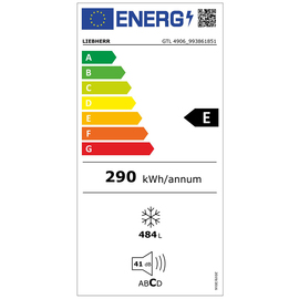 Tiefkühltruhe weiß 482 ltr 1,254 kWh/24 Std Produktbild 1 L