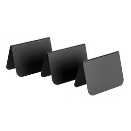 Tischaufsteller 10er-Set schwarz Ecken abgerundet L 105 mm x 60 mm H 65 mm Produktbild