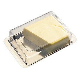 Kühlschrank-Butterdose mit Deckel Kunststoff Edelstahl Polystyrol 18/0 L 160 mm B 95 mm H 55 mm Produktbild
