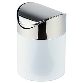 Tischrestebehälter 1,2 ltr Edelstahl Eisen weiß Ø 120 mm  H 170 mm Produktbild