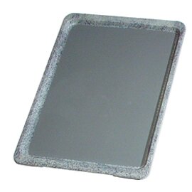 Serviertablett RUTSCHFEST Polyester grau rechteckig | 530 mm  x 370 mm Produktbild
