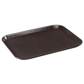 Serviertablett GRIPZONE rutschfest GFK anthrazit | 460 mm x 360 mm Produktbild