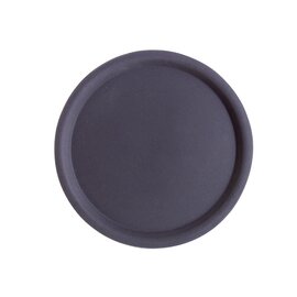 Serviertablett HAPPY HOUR Polyester schwarz rund  Ø 320 mm Produktbild