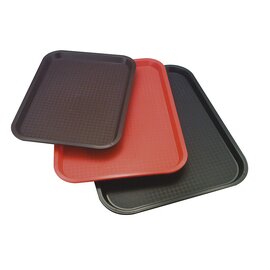 Fast Food-Tablett schwarz | 350 mm  x 270 mm Produktbild
