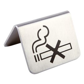 Tischaufsteller • Nichtrauchersymbol L 55 mm x 50 mm H 35 mm | 2 Stück Produktbild