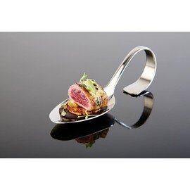 Gourmetlöffel CLASSIC edelstahlfarben L 130 mm B 40 mm Produktbild