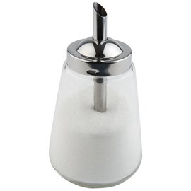 Zuckerdosierer 300 ml Glas Edelstahl mit Dosierrohr  Ø 85 mm  H 150 mm Produktbild 0 L