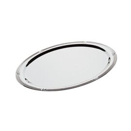 RESTPOSTEN | Fleischplatte | Gemüseplatte PROFI LINE Edelstahl Reliefrand glänzend oval  L 500 mm  x 360 mm  H 26 mm Produktbild