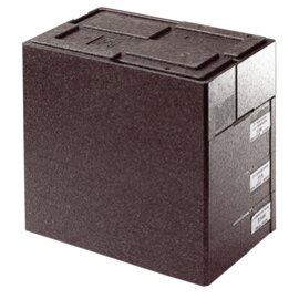 System-Thermo-Box schwarz  | 595 mm  x 390 mm  H 165 mm Produktbild