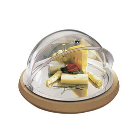 205 Schale APS Edelstahl B L H mm Tablett weiß 320 440 mm Kunststoff Haube | | Buffet-Vitrine mm