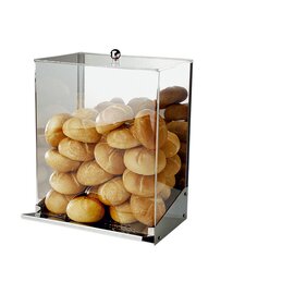 Brötchen-Spender INOX transparent  L 325 mm  H 560 mm Produktbild