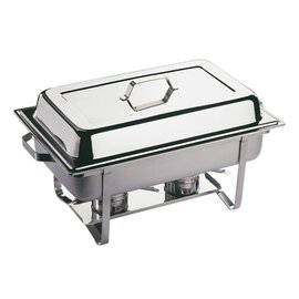 Chafing Dish GN 1/1 TWIN abnehmbarer Deckel 9 ltr  L 610 mm  H 300 mm Produktbild