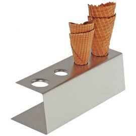 Eiswaffel-Ständer passend für 4 Eiswaffeln  L 275 mm  B 95 mm  H 90 mm Produktbild