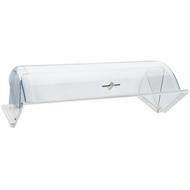 Rolltop-Haube  • GN 1/2 Polycarbonat klar transparent  L 325 mm  x 265 mm  H 150 mm | verchromter Griff Produktbild