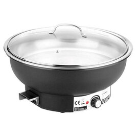 Elektro-Chafing Dish ECO Glasdeckel 230 Volt 420 - 500 Watt 6,8 ltr  Ø 360 mm  H 250 mm Produktbild