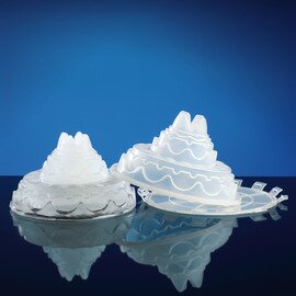 Eisskulptur "Torte", Ø  28 x 15,5 cm,  Kunststoff Produktbild