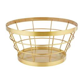 Korb | Ständer BASKET goldfarben Ø 210 mm H 110 mm Produktbild