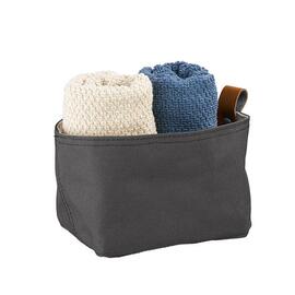 waschbar  Farbe Grau Brottasche aus Kunstfaser Hellbeige 24 x 16 x 10,5 cm 