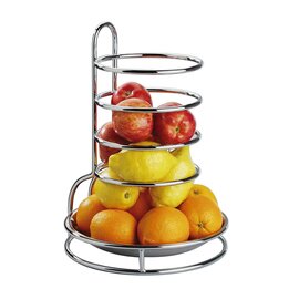 Etagère FRUITS BUFFET Edelstahl Metall  Ø 275 mm  H 320 mm Produktbild