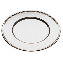 Platzteller Edelstahl glänzend Fadenrandrelief  Ø 305 mm Produktbild