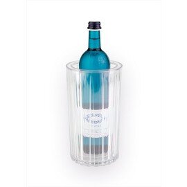 Flaschenkühler Kunststoff transparent doppelwandig  Ø 215  H 225 mm Produktbild