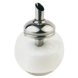 Zuckerdosierer 150 ml Glas Edelstahl mit Dosierrohr  Ø 85 mm  H 120 mm Produktbild 0 L