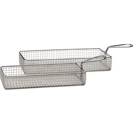 Servier-Frittierkorb SNACKHOLDER Edelstahl | 215 mm x 105 mm H 45 mm Produktbild