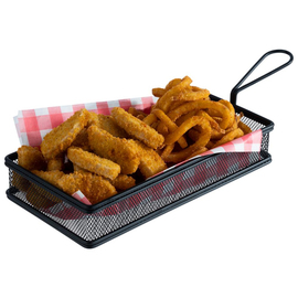 Servier-Frittierkorb SNACKHOLDER Edelstahl schwarz | 215 mm x 105 mm H 45 mm Produktbild 1 S