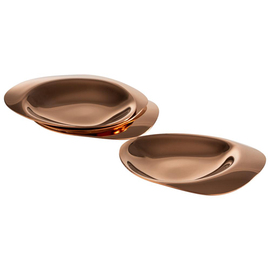 Teller 4er Set PEBBLES Edelstahl kupferfarben | 85 mm x 80 mm Produktbild