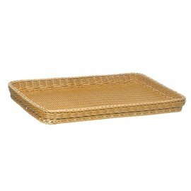 Korb Bäckernorm Kunststoff PP (Polypropylen) hellbeige bruchsicher 600 mm  x 400 mm  H 50 mm Produktbild