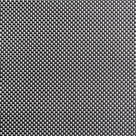 Tischset PVC SCHMALBAND schwarz-weiß 450 mm 330 mm Produktbild
