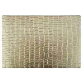 RESTPOSTEN | Tischset EVA CROCO gold 450 mm 300 mm Produktbild