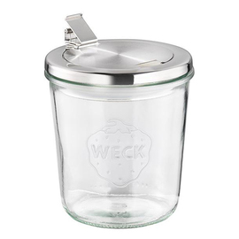 Weck-Glas mit Klappdeckel mit Löffelaussparung 2er-Set 0,58 ltr Ø 110 mm H 110 mm Produktbild