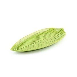 Blattschale NATURAL COLLECTION Kunststoff grün oval  L 360 mm  x 160 mm  H 30 mm Produktbild
