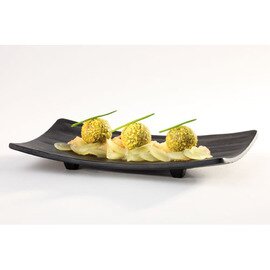 Tablett | Sushiboard ZEN Kunststoff schwarz  L 220 mm  B 120 mm  H 30 mm Produktbild