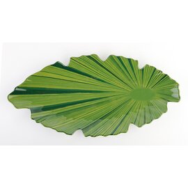 Blattschale NATURAL COLLECTION Kunststoff grün oval  L 400 mm  x 180 mm  H 35 mm Produktbild