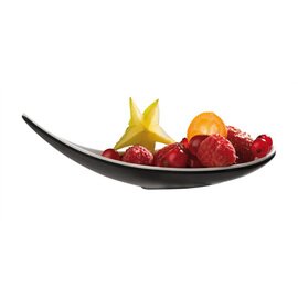 Fingerfood Löffel BOAT 45 mm H mm Melamin 145 L weißschwarz