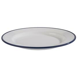 Teller ENAMEL LOOK Ø 205 mm weiß | blau Produktbild