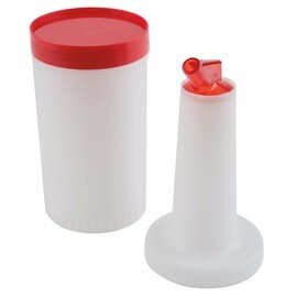 Dosierflasche | Vorratsflasche Kunststoff 850 ltr rot Ø 90 mm H 330 mm Produktbild