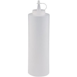 Quetschflasche 700 ml Kunststoff weiß Verschlusskappe Ø 70 mm H 240 mm Produktbild