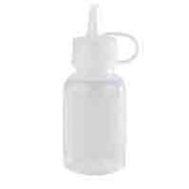 Quetschflasche MINI 30 ml Kunststoff weiß Schraubdeckel | Verschlusskappe Ø 30 mm H 85 mm | 4 Stück Produktbild