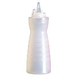 Quetschflasche 700 ml Kunststoff weiß Ø 80 mm H 245 mm Produktbild