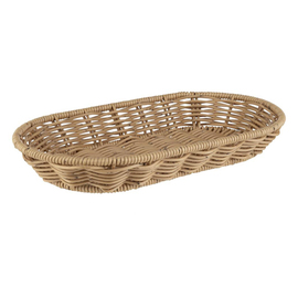 Tischkorb | Brotkorb beige oval | 280 mm x 160 mm H 40 mm Produktbild