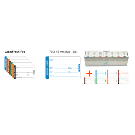 Etiketten Starterset LabelFresh-PRO Edelstahldispenser Produktbild