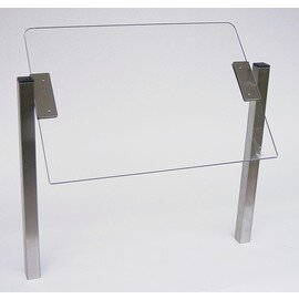 Hustenschutz Typ D Acryl | CNS-Standbeine 45 cm | Scheibengröße 650 x 350 mm Produktbild